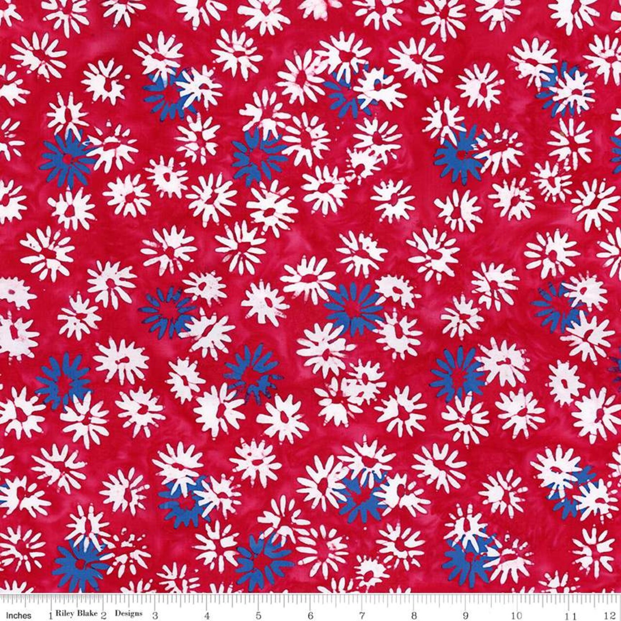 Fabric Riley Blake Fireworks Burst Expressions Batiks Let Freedom Reign by the Quarter Yard BT23193-223
